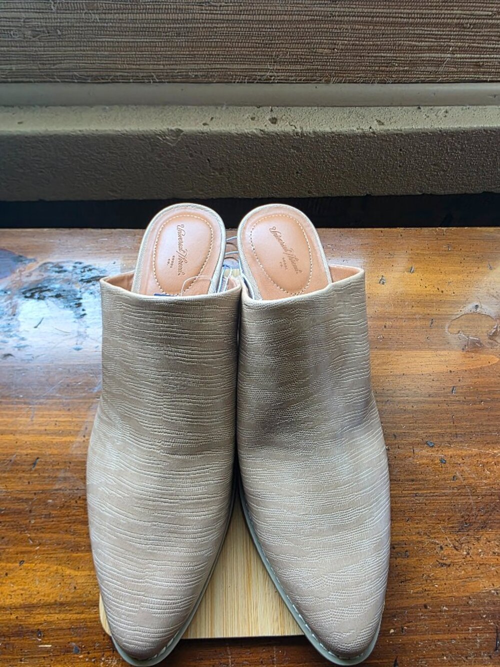 Tan Mule Heels
